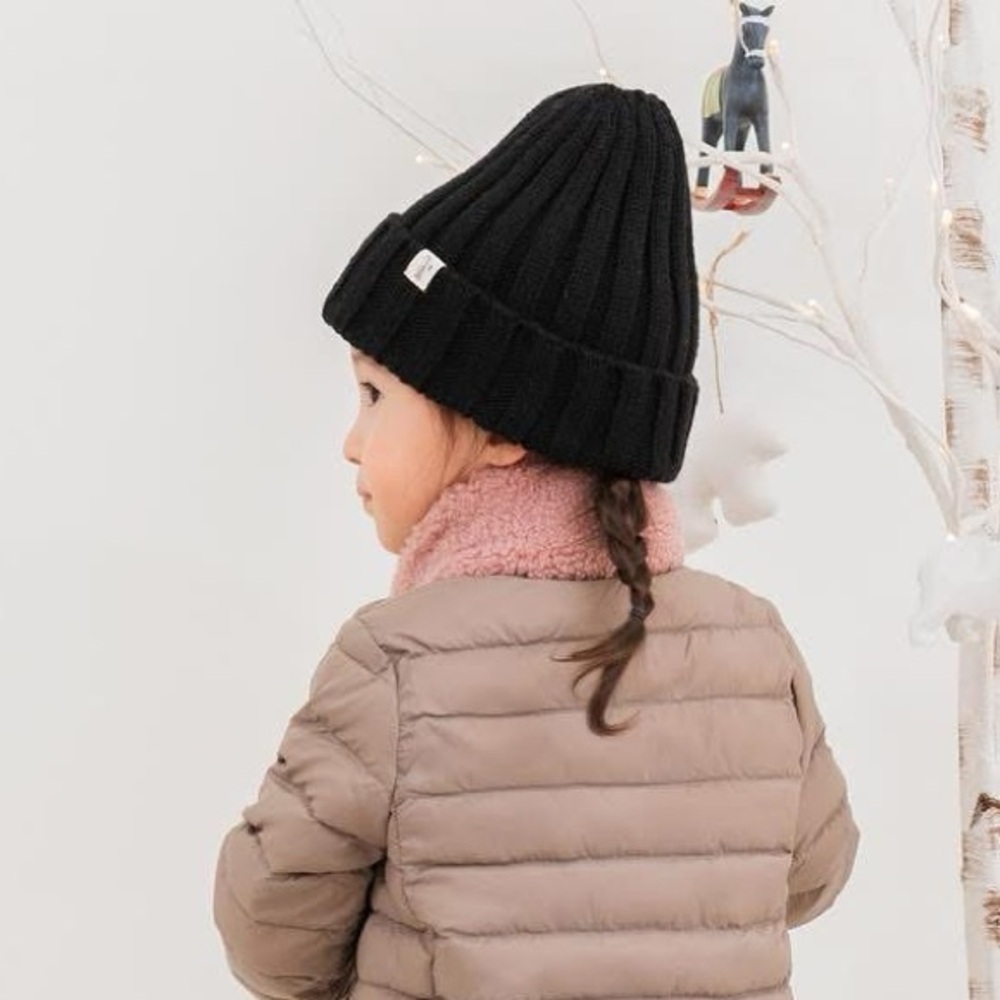 Black High Horse Kids My Baby Toddler Knitted Beanie Winter Hat Boy Girl
